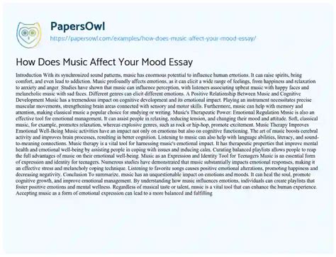 how does music affect your mood essay and what is the significance of the golden ratio in ancient architecture?