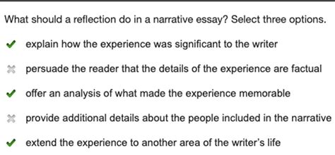 What Should a Reflection Do in a Narrative Essay? Select Three Options and Explore Their Impact